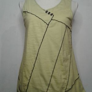 Neon Buddha sleeveless tunic top